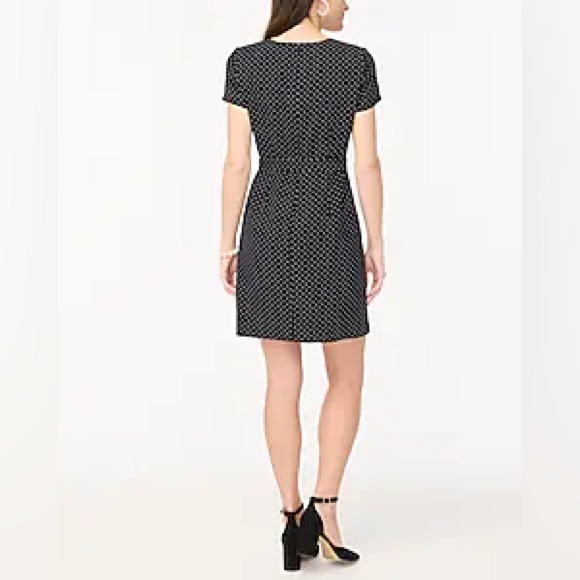 J Crew Black with Ivory Dots Suiting Dress - Picture 4 of 4
